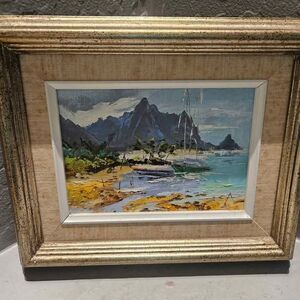Signed Framed and Matted Viki Snyder Oil Painting 9" x 11"